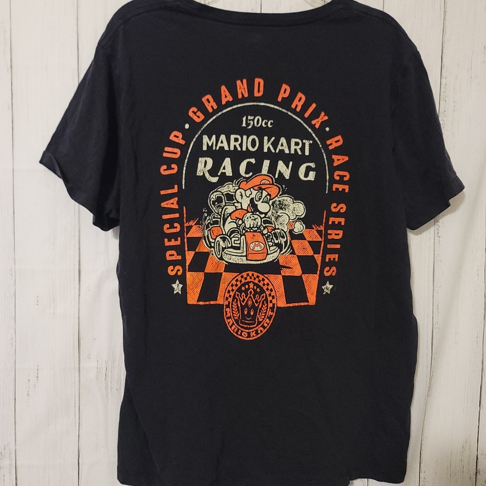 mario kart racing tshirt size xl